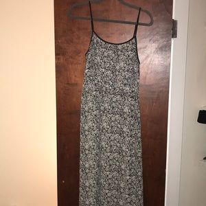 Loft floral maxi dress with side slit size XS